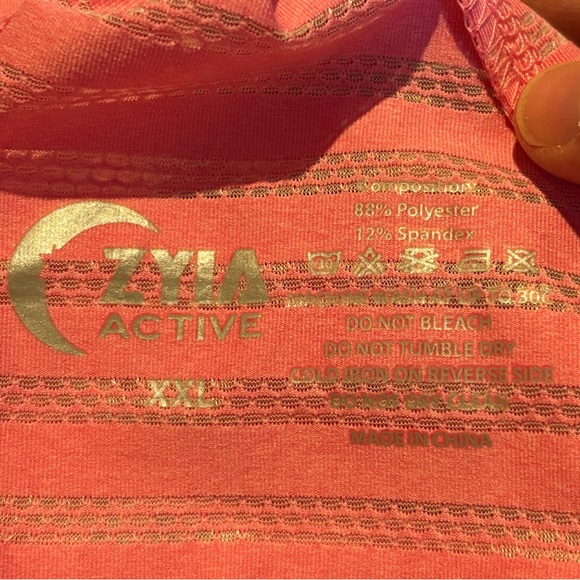 ZYIA Pink Nimbus Split Back Tank Top, Size XXL - Picture 3 of 7